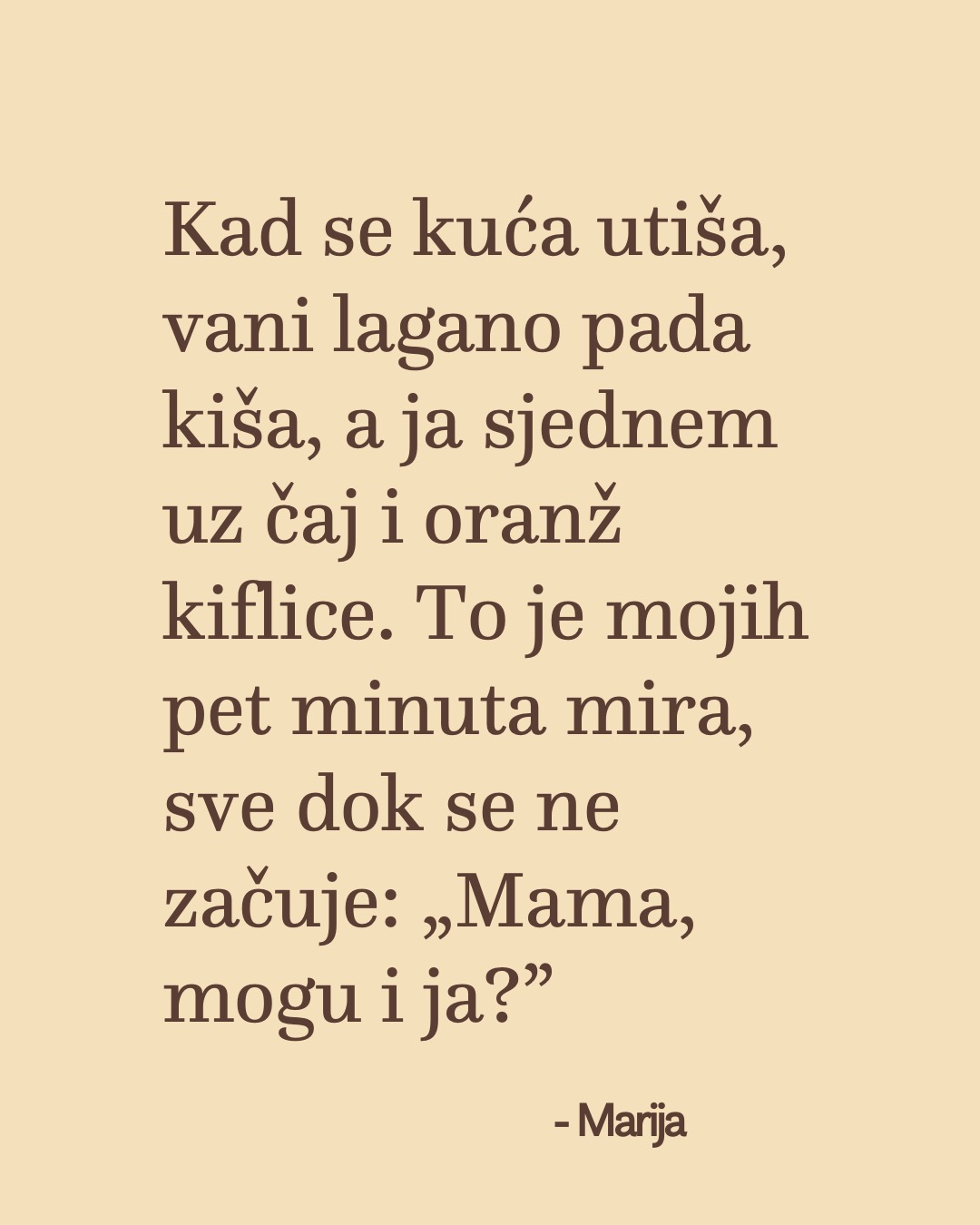 Baš nam je bilo lijepo čitati vaše male Fanola trenutke. Neki su nas vratili za bakin stol, a neki podsjetili koliko znači nekoliko mirnih minuta usred dana. 🧡
U ovoj objavi dijelimo pet priča koje smo izdvojili. Hvala svima koji su svoje podijelili s nama. 😊