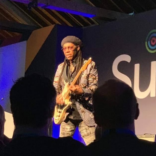 Throwback to @nilerodgers at the #dotdigitalsummit in 2019