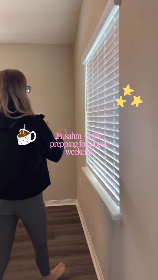 we have a busy weekend ahead of us, so I’m trying to get ahead of the cleaning ~ but it’s definitely a little hard harder with a crawling 7 month old 🧺🫧🙈